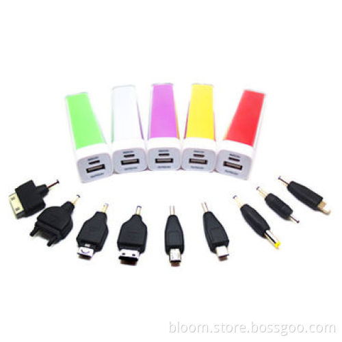 Plastic case, 2,600mAh capacity, sized 91.5 x 22 x 22mm, portable USB power bank for iPhone6